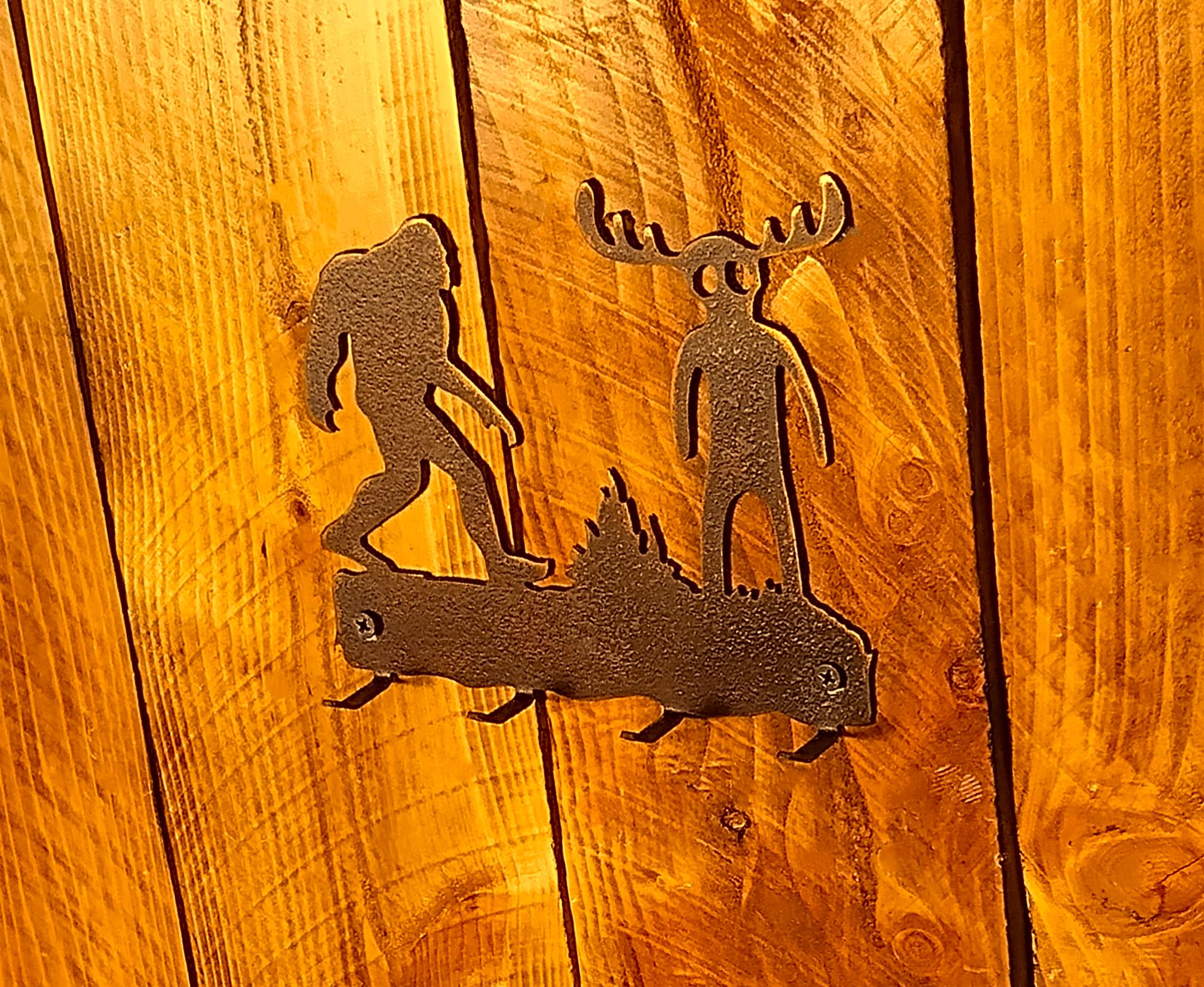 Cryptid Crew: Bigfoot & Wendigo- Sm. Key Hanger