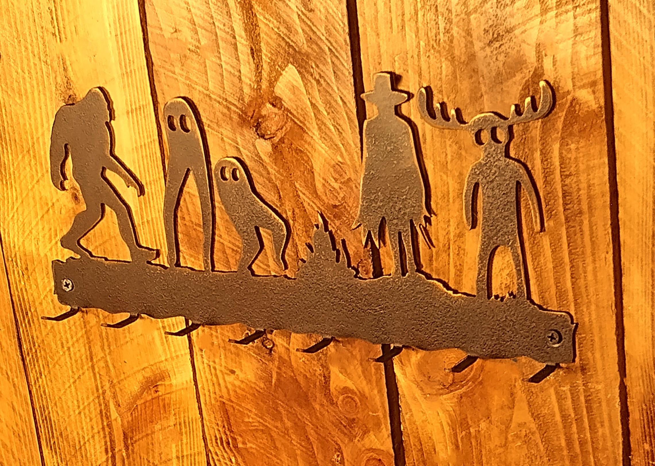 Cryptid Crew: Bigfoot, Fresno Night Crawler, Dark Watcher, & Wendigo- Lg. Key Hanger
