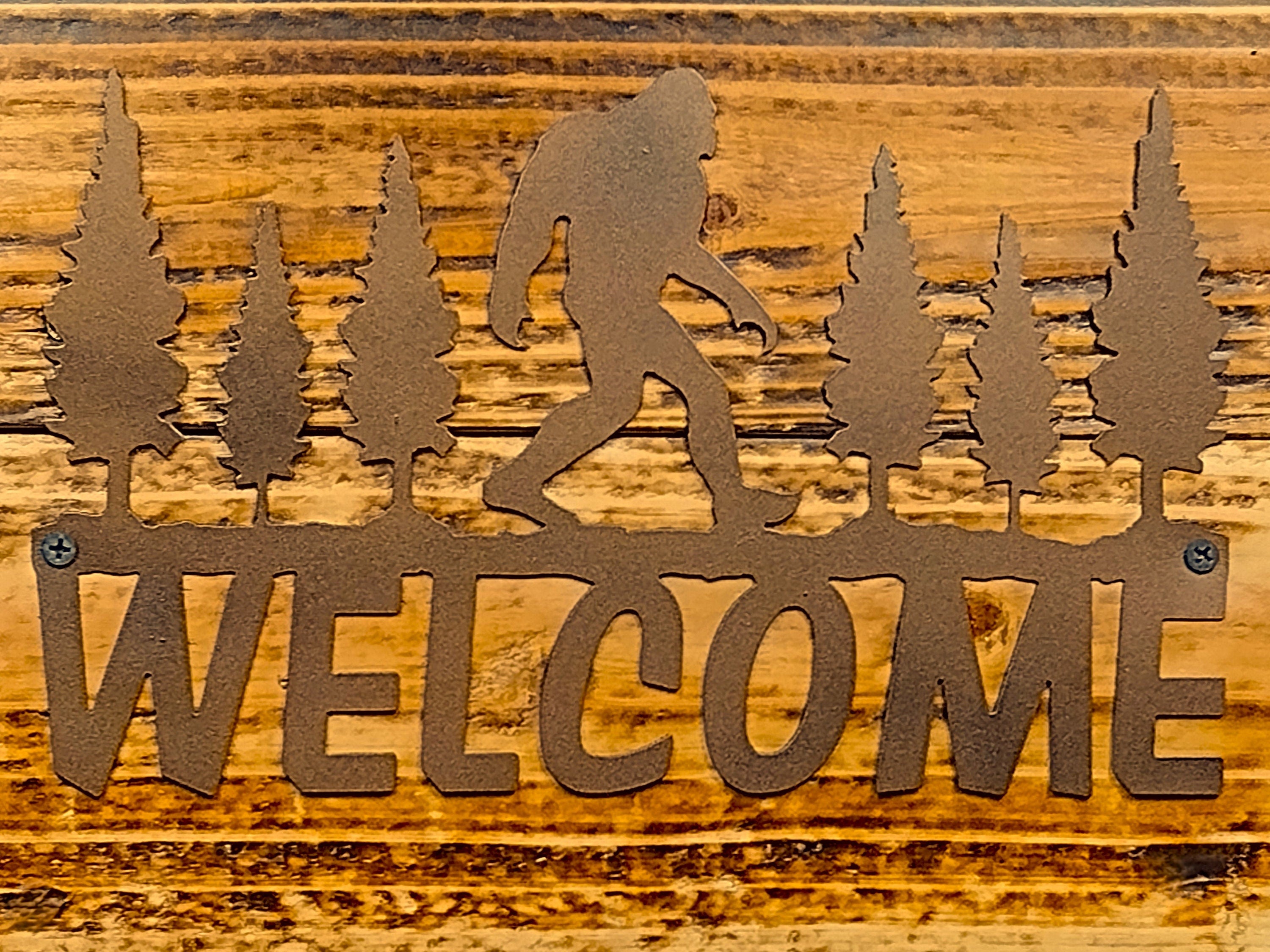 Cryptid Crew: Bigfoot- Sm. Welcome Sign